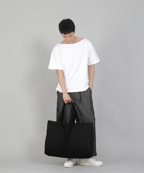 SAINTCREW(セントクルー)の「ムジ EXワイドエコバッグ MPP-162 ブラック(エコバッグ/サブバッグ・メンズ・その他・フリー)」の9枚目の写真