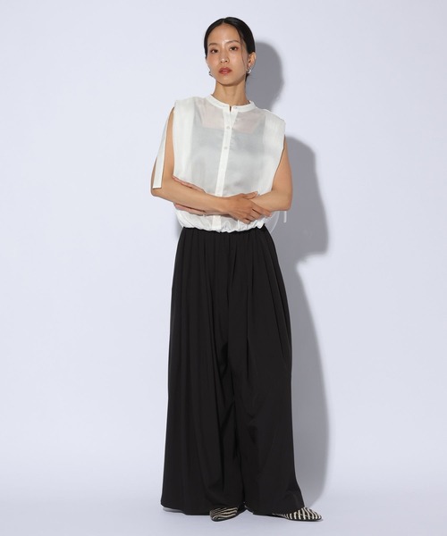 HEREIAM(ヘレイアム)の「【HEREIAM】撥水&軽量&接触冷感&UVカット/撥水Comfyバギーパンツ(その他パンツ・レディース・ブラック/ライトピンク・SMALL/MEDIUM)」の12枚目の写真