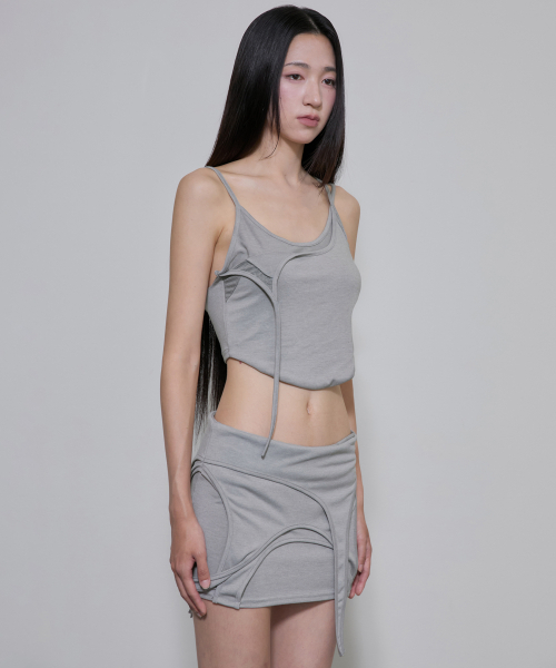 FLAREUP（フレアアップ）の「4-Layered Skirt (FL-268_Gray)（スカート・レディース・ライトグレー・1/2）」の7枚目の写真