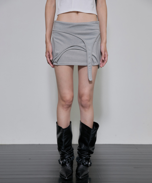 FLAREUP（フレアアップ）の「4-Layered Skirt (FL-268_Gray)（スカート・レディース・ライトグレー・1/2）」の14枚目の写真