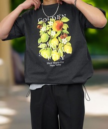 Burner（バーナー）の「【GROOVY STORE】ドローコード付きストレッチオーバーサイズT 接触冷感 吸水速乾（Tシャツ/カットソー）」