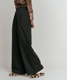 【W:Huku / リンクルフリーツイル】ワンタック スラックス パンツ / Wrinkle-Free Stretch Twill Slacks
