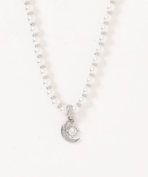 セール】Pearl×MINI sun and moon necklace/【ハワイアンジュエリー