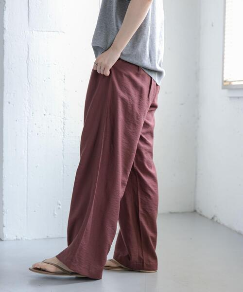 FORK&SPOON(フォークアンドスプーン)の「FORK&SPOON レーヨンナイロンツイルイージーパンツ(その他パンツ・レディース・チャコールグレー/カーキ/ブラウン系その他・1/2)」の16枚目の写真