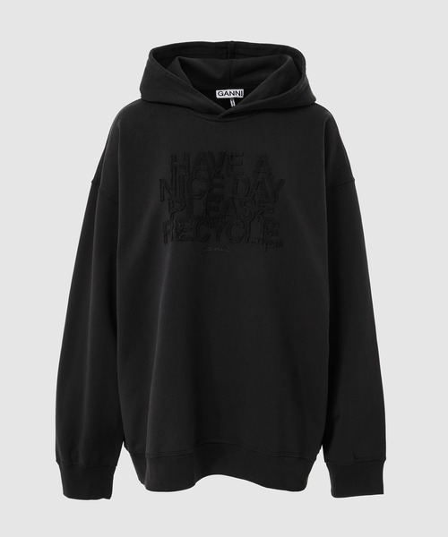GANNI(ガニー)の「Isoli hoodie Have a nice day(パーカー・レディース・ホワイト系その他・S/L/M)」の1枚目の写真