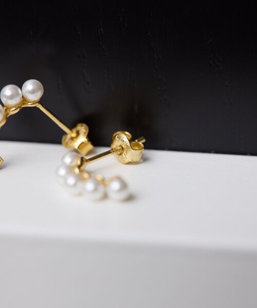 ear PAPILLONNER（イアパピヨネ）の「《スターリングシルバー使用》アールパールピアス（ピアス（両耳用）・レディース・ゴールド系その他6・FREE）」の4枚目の写真