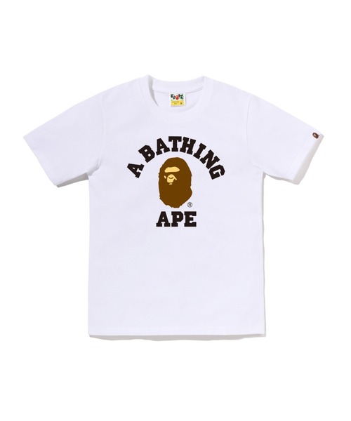 A BATHING APE(アベイシングエイプ)の「COLLEGE TEE(Tシャツ/カットソー・レディース・ネイビー/ホワイト/ピンク/ブラック・XX-SMALL/X-SMALL/MEDIUM/SMALL)」の2枚目の写真