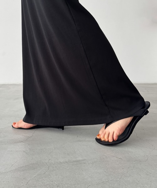 CANAL JEAN(キャナルジーン)の「SLEEK コットンストレッチライトロングスカート(スカート・レディース・ブラウン/ネイビー/ブラック・ONE SIZE)」の17枚目の写真