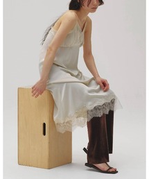 Satin Lace Dress 12610317
