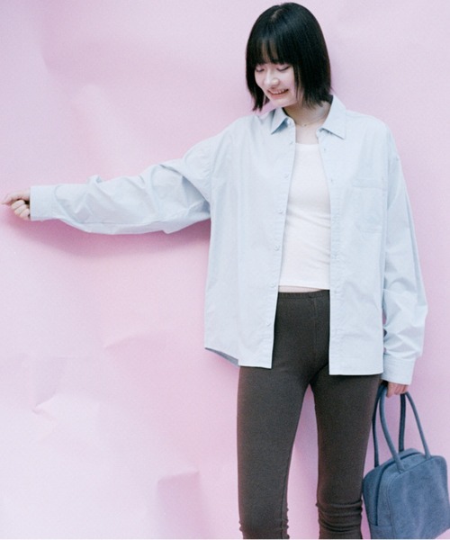 shesaidthat(シーセッドザット)の「shesaidthat - サンデーシャツ / Sunday Shirt(シャツ/ブラウス・レディース・ライトピンク/ライトブルー/ライトイエロー・FREE)」の4枚目の写真