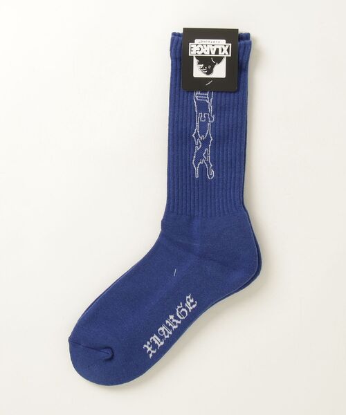 XLARGE（エクストララージ）の「OLD ENGLISH SOCKS（ソックス/靴下・メンズ・グレー/ブラック/ブルー・ONE SIZE）」の7枚目の写真