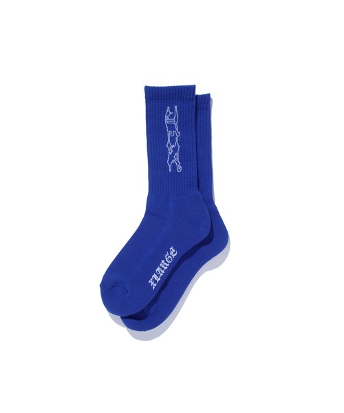 XLARGE（エクストララージ）の「OLD ENGLISH SOCKS（ソックス/靴下・メンズ・グレー/ブラック/ブルー・ONE SIZE）」の3枚目の写真