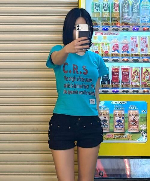 COIRIS(コイリス)の「CRS ビビッドミント スリムフィット 半袖Tシャツ(Tシャツ/カットソー・レディース・ミント/ホワイト・FREE)」の20枚目の写真