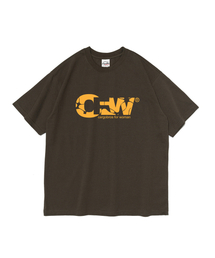 CFW クラックロゴ 半袖Tシャツ (カーキ)