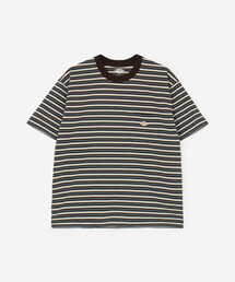 DANTON | マルチボーダー ポケットクルーネックTシャツ WOMEN