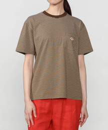 DANTON | マルチボーダー ポケットクルーネックTシャツ WOMEN
