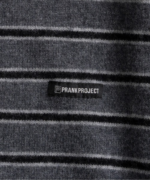 PRANK PROJECT（プランクプロジェクト）の「【2026Autumn Pre-Order】ボーダーニットポロ / Border Knit Polo（ニット/セーター・レディース・グレー/ホワイト/ボルドー・FREE）」の22枚目の写真