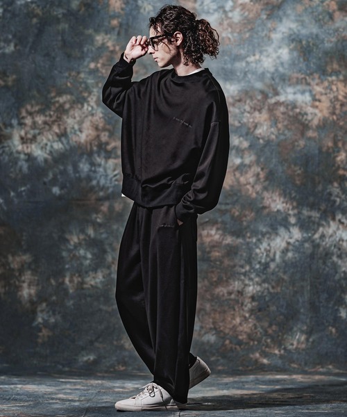 Jih Nunc(ジーヌンク)の「mp15263-TRポンチ刺繍ロゴバルーンパンツ(JIH-R1232)(スウェットパンツ・メンズ・ネイビー/グレイッシュベージュ/ブラック・L/M/S)」の16枚目の写真