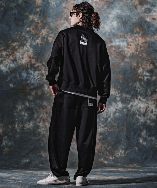 Jih Nunc(ジーヌンク)の「mp15263-TRポンチ刺繍ロゴバルーンパンツ(JIH-R1232)(スウェットパンツ・メンズ・ネイビー/グレイッシュベージュ/ブラック・L/M/S)」の17枚目の写真
