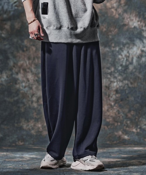 Jih Nunc(ジーヌンク)の「mp15263-TRポンチ刺繍ロゴバルーンパンツ(JIH-R1232)(スウェットパンツ・メンズ・ネイビー/グレイッシュベージュ/ブラック・L/M/S)」の19枚目の写真