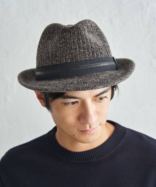ikka(イッカ)の「モール中折れハット(ハット・メンズ・ブラック/チャコール/ブラウン系その他・FREE)」の6枚目の写真