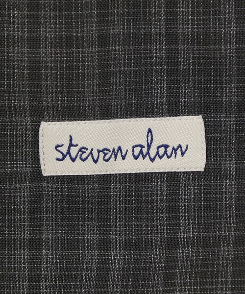 Steven Alan(スティーブンアラン)の「<Steven Alan> ウール チェック オープンカラー オーバー シャツ(シャツ/ブラウス・メンズ・パープル/ダークグレー・XL/L/M/S)」の12枚目の写真