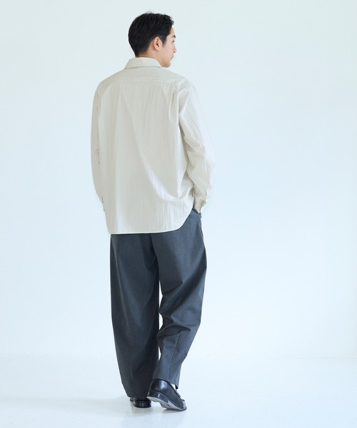coca(coca)(コカ)の「コットンナイロン長袖シャツ(シャツ/ブラウス・メンズ・ブラック/アイボリー・M/XL/L)」の7枚目の写真