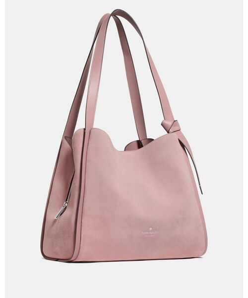 kate spade new york(ケイトスペード ニューヨーク)の「ノット スエード ラージ キャリーオール(トートバッグ・レディース・ピンク・ONESIZE)」の2枚目の写真