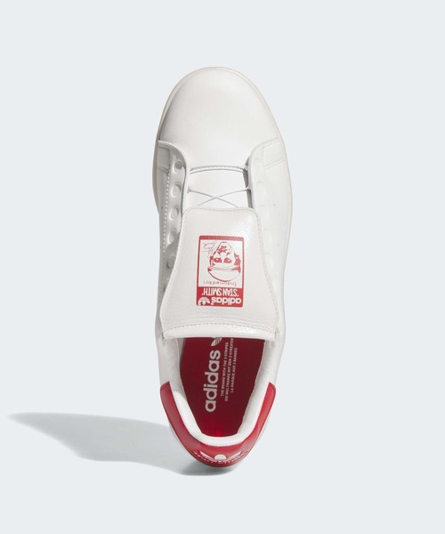 adidas(アディダス)の「スタンスミス ボア ゴルフ【adidas Golf/アディダスゴルフ】(スニーカー・メンズ・ホワイト×レッド・28.5cm/28.0cm/27.5cm/27.0cm/26.5cm/26.0cm/29.0cm/23.5cm/23.0cm/24.0cm/24.5cm/25.0cm/25.5cm)」の2枚目の写真