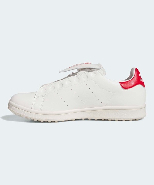 adidas(アディダス)の「スタンスミス ボア ゴルフ【adidas Golf/アディダスゴルフ】(スニーカー・メンズ・ホワイト×レッド・28.5cm/28.0cm/27.5cm/27.0cm/26.5cm/26.0cm/29.0cm/23.5cm/23.0cm/24.0cm/24.5cm/25.0cm/25.5cm)」の6枚目の写真