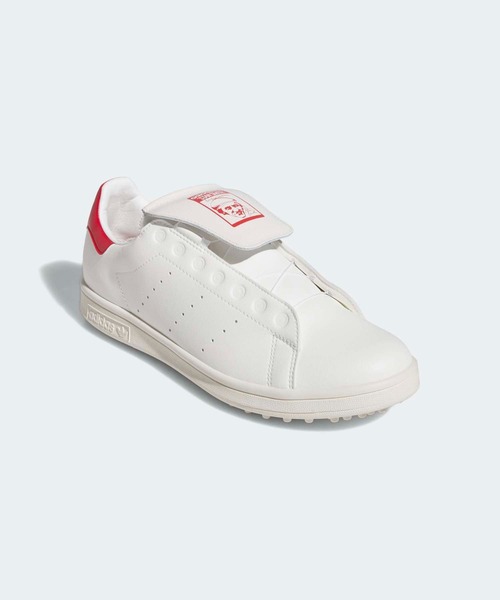 adidas(アディダス)の「スタンスミス ボア ゴルフ【adidas Golf/アディダスゴルフ】(スニーカー・メンズ・ホワイト×レッド・28.5cm/28.0cm/27.5cm/27.0cm/26.5cm/26.0cm/29.0cm/23.5cm/23.0cm/24.0cm/24.5cm/25.0cm/25.5cm)」の4枚目の写真