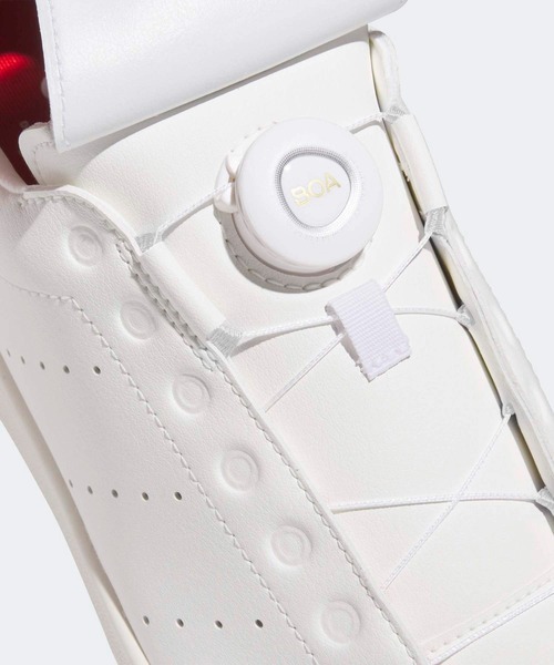 adidas(アディダス)の「スタンスミス ボア ゴルフ【adidas Golf/アディダスゴルフ】(スニーカー・メンズ・ホワイト×レッド・28.5cm/28.0cm/27.5cm/27.0cm/26.5cm/26.0cm/29.0cm/23.5cm/23.0cm/24.0cm/24.5cm/25.0cm/25.5cm)」の7枚目の写真