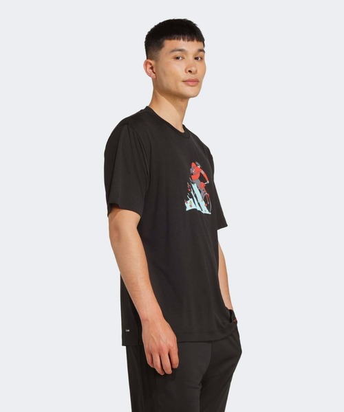 adidas(アディダス)の「クライマクール ドゥードル ハント バイク グラフィック Tシャツ / アディダス adidas(Tシャツ/カットソー・メンズ・ホワイト・XX-LARGE/3XL/LARGE/MEDIUM/SMALL/X-LARGE/X-SMALL)」の4枚目の写真
