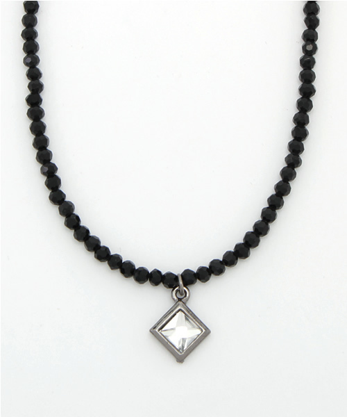 VENCEEXCHANGE(ヴァンスエクスチェンジ)の「CONヒシガタネックレス (ネックレス・メンズ・ブラック・FREE)」の1枚目の写真