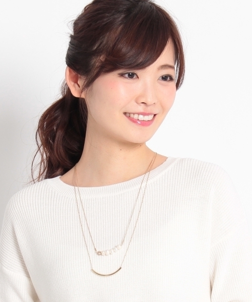 grove(グローブ)の「2連パールビジューバーロングネックレス(ネックレス・レディース・シルバー/ゴールド/ベージュ・00)」の6枚目の写真