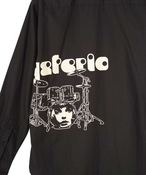 HYSTERIC GLAMOUR(ヒステリックグラマー)の「BAD ASS MAMA レギュラーカラーシャツ(シャツ/ブラウス・メンズ・ホワイト/ブラック・MEDIUM/SMALL/LARGE/X-LARGE)」の8枚目の写真