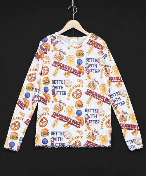 ScoLar(スカラー)の「162745:3柄展開 接触冷感ロングスリーブTシャツ(Tシャツ/カットソー・レディース・ネイビー/ブラック/オフホワイト・M)」の11枚目の写真