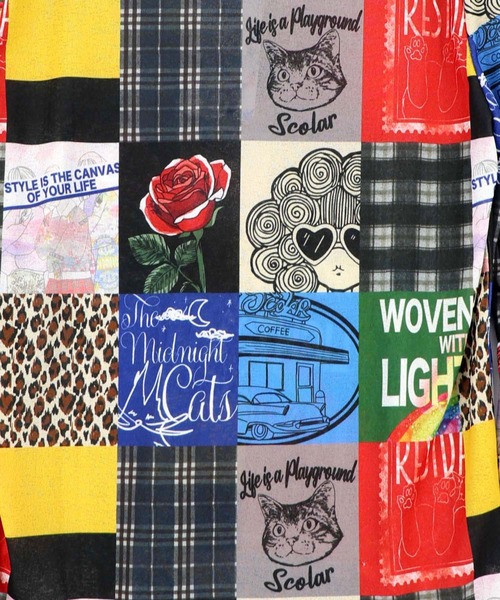 ScoLar(スカラー)の「162745:3柄展開 接触冷感ロングスリーブTシャツ(Tシャツ/カットソー・レディース・ネイビー/ブラック/オフホワイト・M)」の13枚目の写真