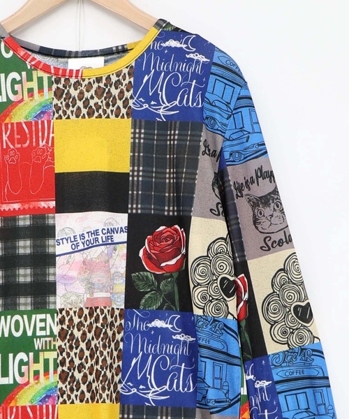 ScoLar(スカラー)の「162745:3柄展開 接触冷感ロングスリーブTシャツ(Tシャツ/カットソー・レディース・ネイビー/ブラック/オフホワイト・M)」の6枚目の写真