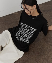 ルーズシルエットレタリングTシャツ【ユニセックス】