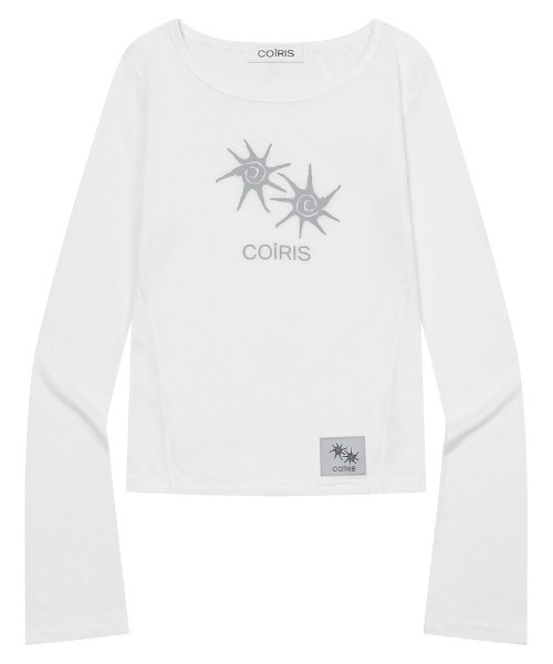 COIRIS(コイリス)の「◇COIRIS◇ブランド直輸入正規品/LYRA シースルー スリム 長袖 Tシャツ LYRA SEE THROUGH SLIM LONG SLEEVE T(Tシャツ/カットソー・レディース・ブラック/チャコール/ホワイト・FREE)」の2枚目の写真