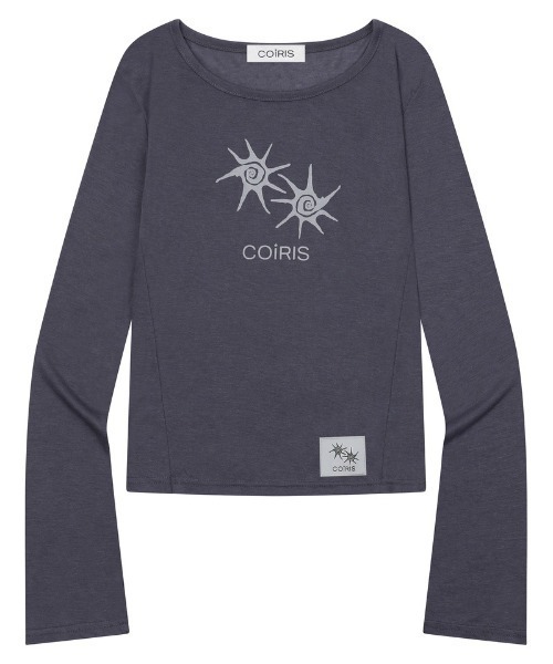 COIRIS(コイリス)の「◇COIRIS◇ブランド直輸入正規品/LYRA シースルー スリム 長袖 Tシャツ LYRA SEE THROUGH SLIM LONG SLEEVE T(Tシャツ/カットソー・レディース・ブラック/チャコール/ホワイト・FREE)」の3枚目の写真