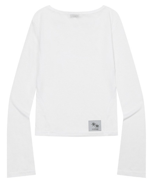 COIRIS(コイリス)の「◇COIRIS◇ブランド直輸入正規品/LYRA シースルー スリム 長袖 Tシャツ LYRA SEE THROUGH SLIM LONG SLEEVE T(Tシャツ/カットソー・レディース・ブラック/チャコール/ホワイト・FREE)」の4枚目の写真