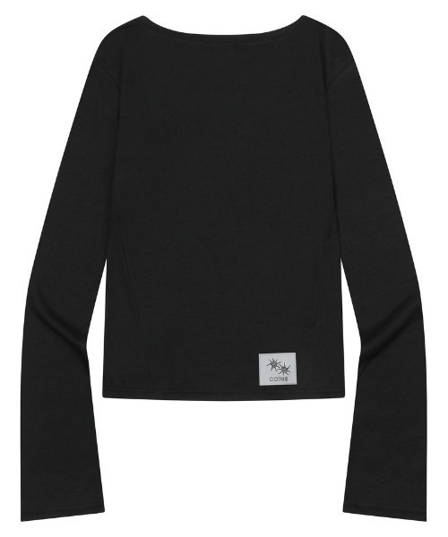 COIRIS(コイリス)の「◇COIRIS◇ブランド直輸入正規品/LYRA シースルー スリム 長袖 Tシャツ LYRA SEE THROUGH SLIM LONG SLEEVE T(Tシャツ/カットソー・レディース・ブラック/チャコール/ホワイト・FREE)」の7枚目の写真