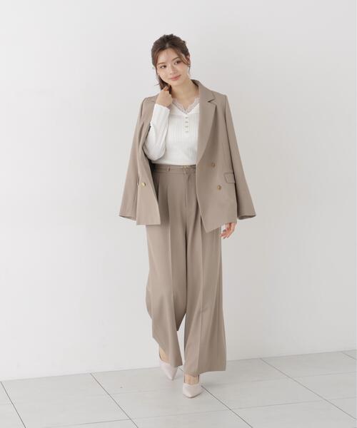 PROPORTION BODY DRESSING(プロポーションボディドレッシング)の「Wブレストジャケット / 1216250902(テーラードジャケット・レディース・ベージュ/グレー/ブラウン・MEDIUM/PSS/SMALL)」の18枚目の写真