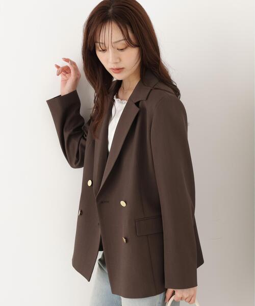 PROPORTION BODY DRESSING(プロポーションボディドレッシング)の「Wブレストジャケット / 1216250902(テーラードジャケット・レディース・ベージュ/グレー/ブラウン・MEDIUM/PSS/SMALL)」の12枚目の写真