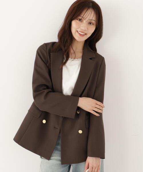 PROPORTION BODY DRESSING(プロポーションボディドレッシング)の「Wブレストジャケット / 1216250902(テーラードジャケット・レディース・ベージュ/グレー/ブラウン・MEDIUM/PSS/SMALL)」の11枚目の写真