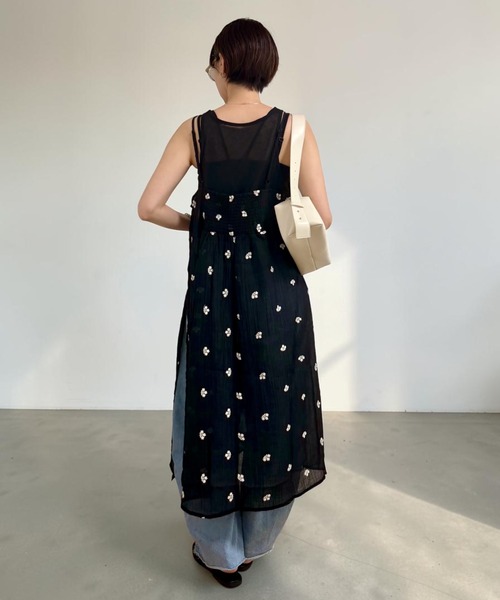 THE SOIS(ソア)の「刺繍シアーキャミワンピース(ワンピース・レディース・ブラック系その他/ホワイト系その他/ブラウン系その他/ホワイト系その他2/ブラック系その他2/ブラウン系その他2・FREE)」の17枚目の写真