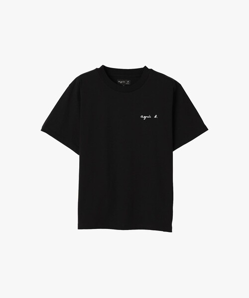 agnes b.(アニエスベー)の「ロゴ プリント 半袖 TシャツTS "Christof"(Tシャツ/カットソー・レディース・ブラック・1/2/3)」の1枚目の写真