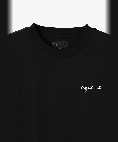 agnes b.(アニエスベー)の「ロゴ プリント 半袖 TシャツTS "Christof"(Tシャツ/カットソー・レディース・ブラック・1/2/3)」の3枚目の写真